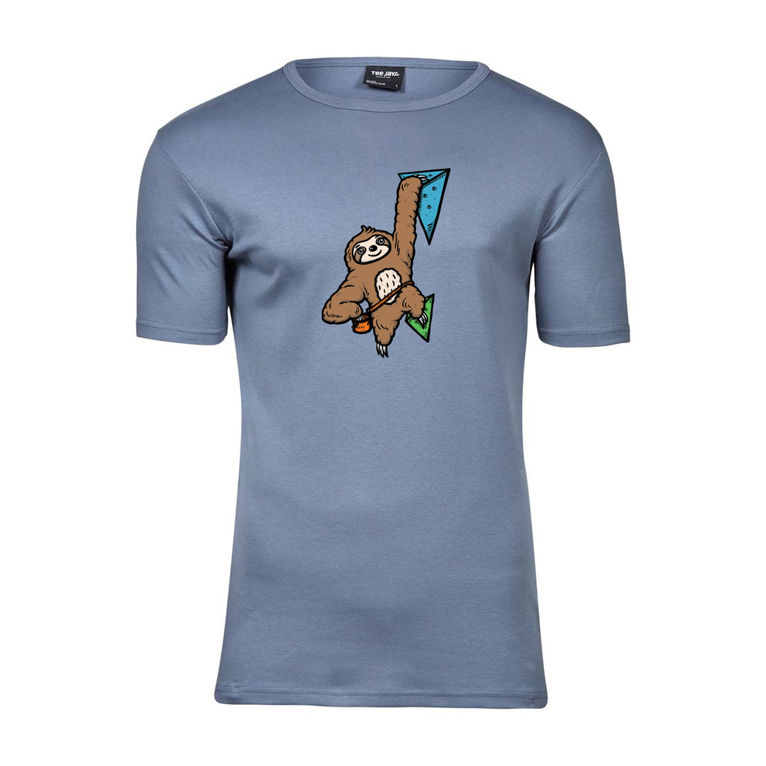 Athletic Slim Fit Herren T-Shirt - Boulderndes Faultier