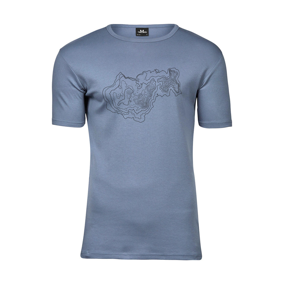 AthleticFit Komfort Herren T-Shirt - Bergtopografie