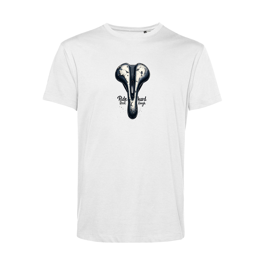 Light Basic Herren T-Shirt - Mountainbike, MTB Downhill, BMX Rad - Ride Hard Rest Rough