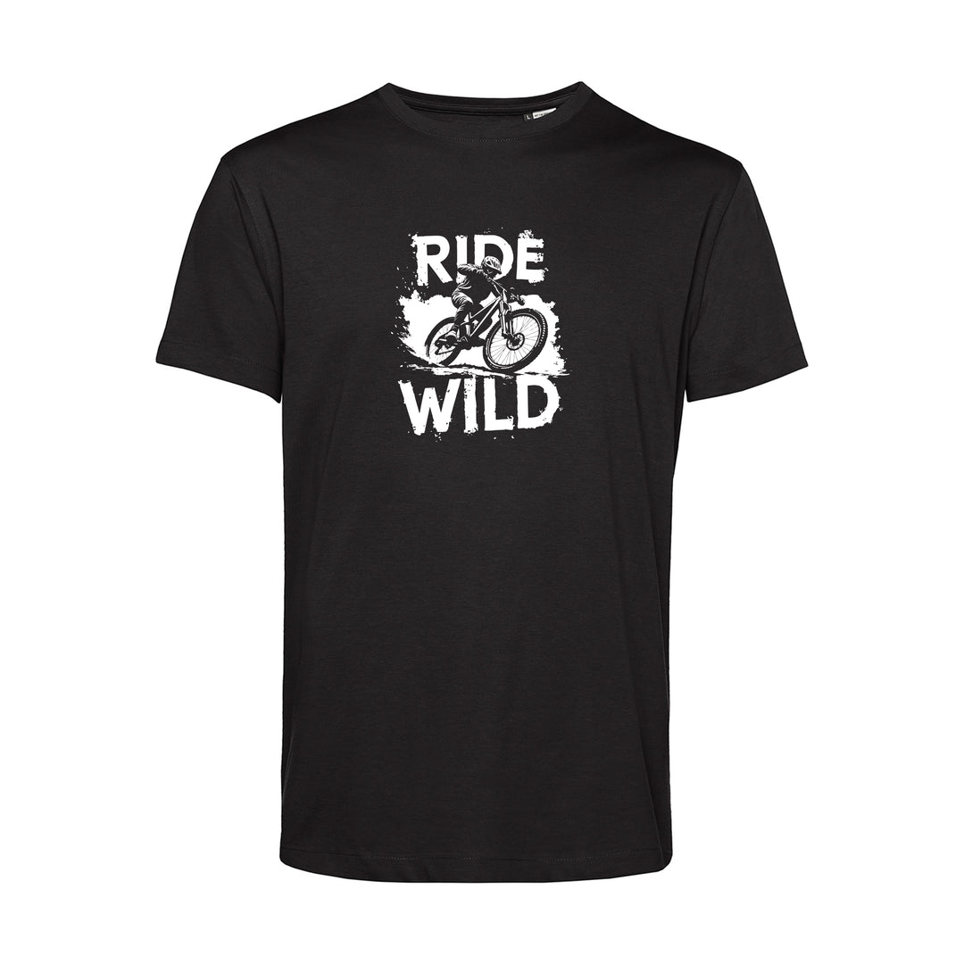 Light Basic Herren T-Shirt - Mountainbike, MTB Downhill, BMX Rad - Ride Wild