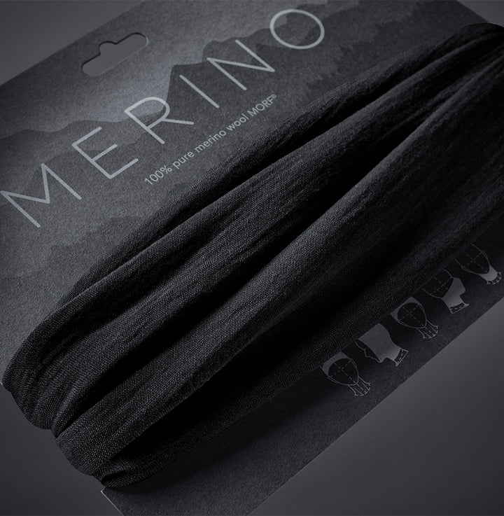 Merino Multifunktionstuch Schlauchtuch - 100% Merinowolle - KLETTERHELDEN-Logo