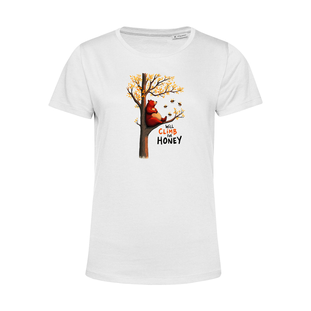Damen T-Shirt - Will Climb For Honey