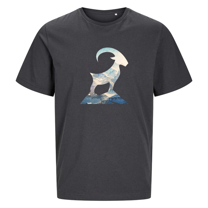 ComfortCore Premium Herren Shirt - Steinbock mit Berglandschaft