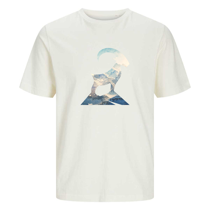 ComfortCore Premium Herren Shirt - Steinbock mit Berglandschaft