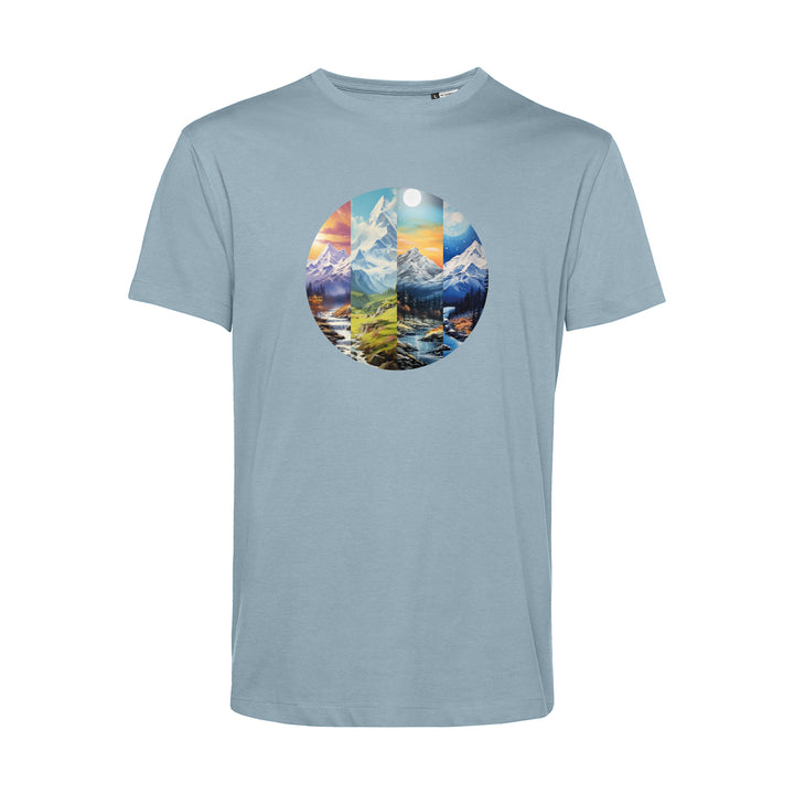 Herren T-Shirt - Berglandschaften Ölgemälde