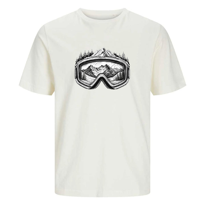 ComfortCore Premium Herren Shirt - Skimaske mit Winter Berglandschaft