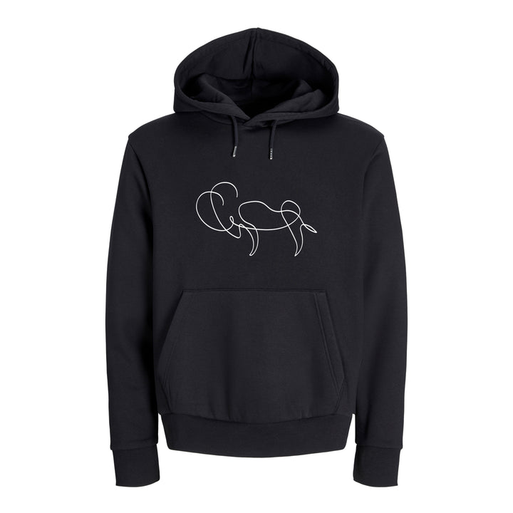 Unisex Hoodie Premium Bio Kapuzenpullover - Steinbock Line Art