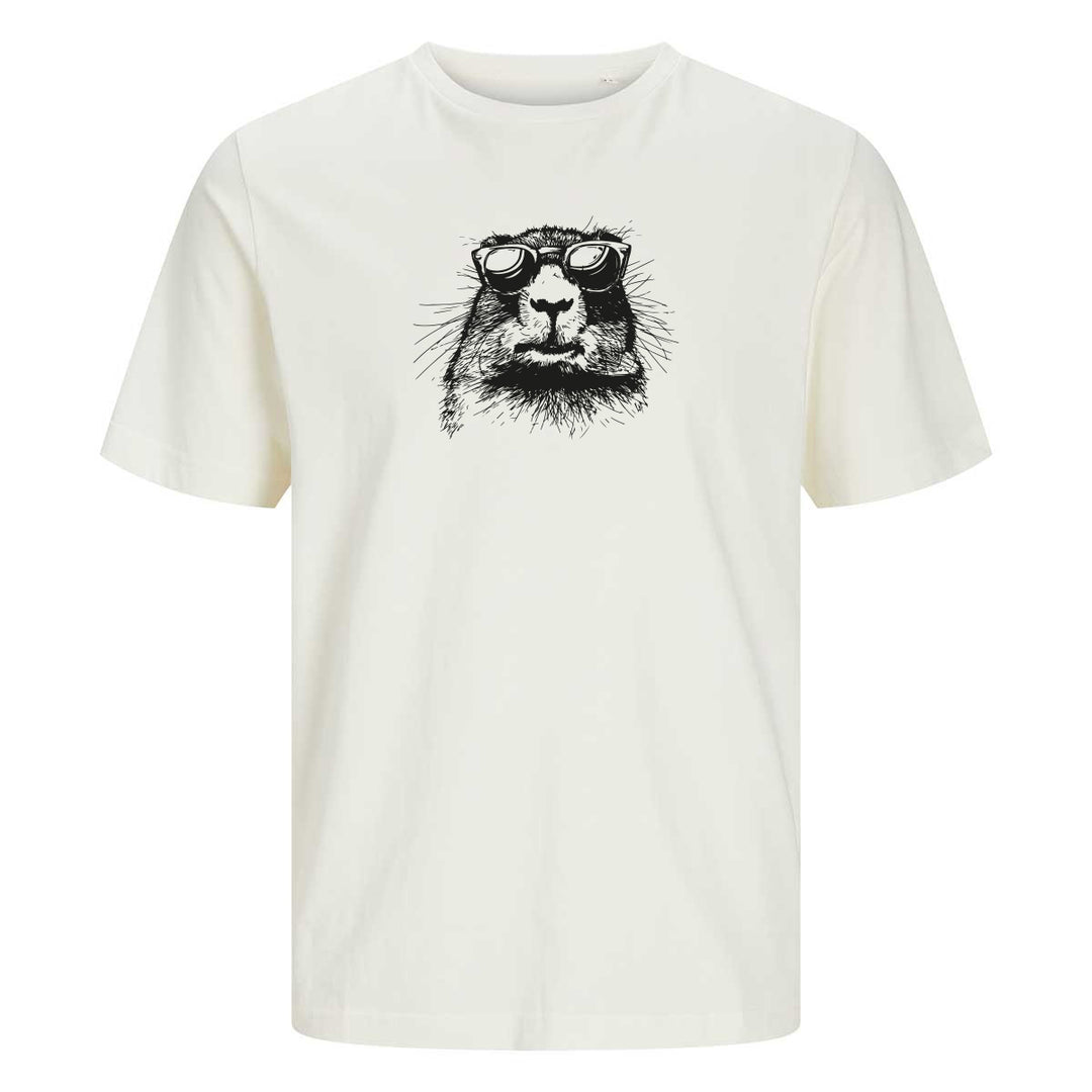 ComfortCore Premium Herren Shirt - Cooles Murmeltier mit Sonnenbrille