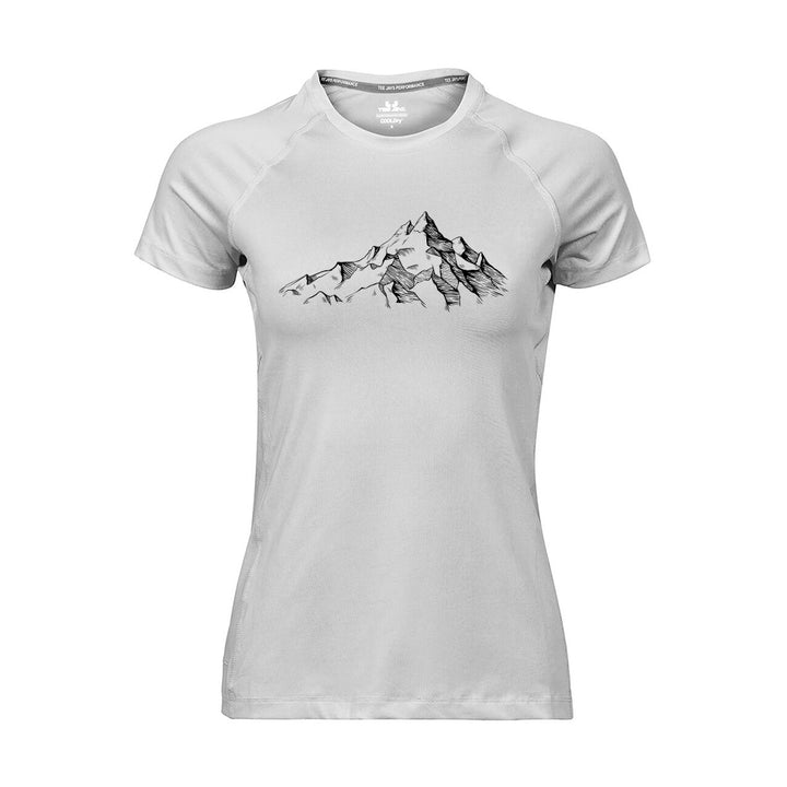 CoolDry Sport Damen Polyester Funktionsshirt - Berglandschaft