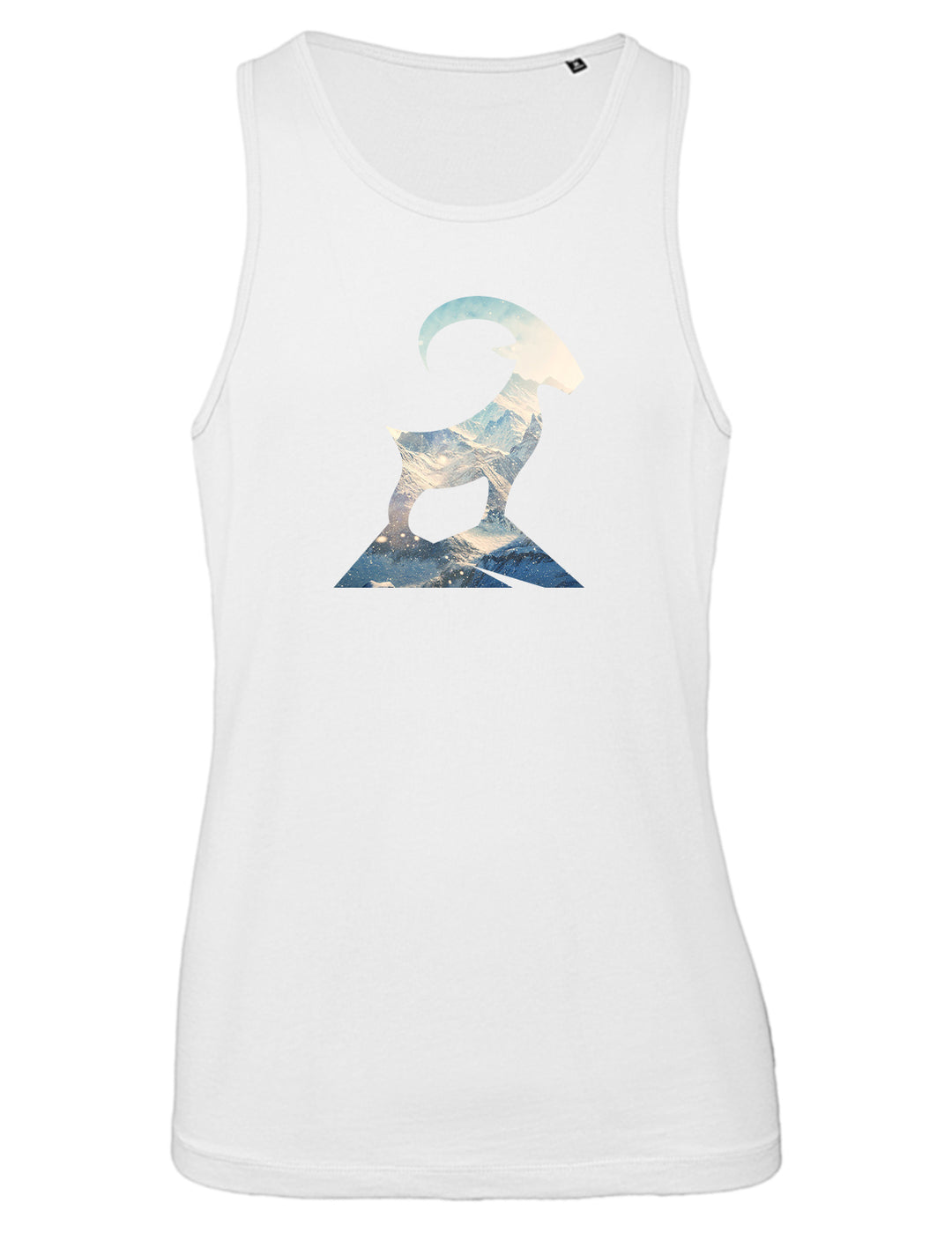 Herren Tanktop - Steinbock mit Berglandschaft