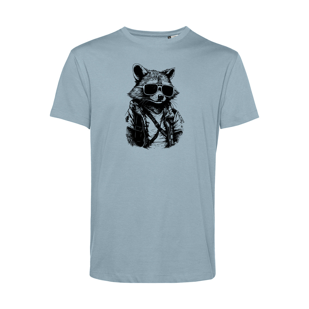 Herren T-Shirt - Cooler Waschbär mit Sonnenbrille