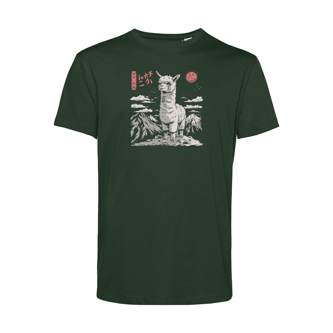 Herren T-Shirt - Alpacca in the Mountains Manga Style