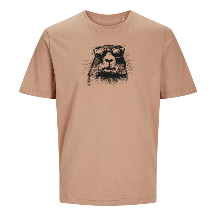 ComfortCore Premium Herren Shirt - Cooles Murmeltier mit Sonnenbrille