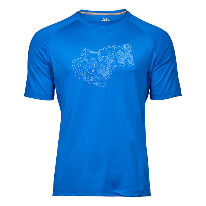CoolDry Performance Herren Shirt - Berg Topografie