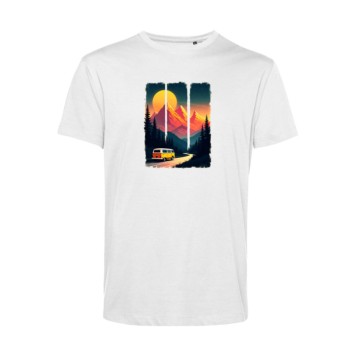 Herren T-Shirt - Berg-Urlaub bei Sonnenuntergang