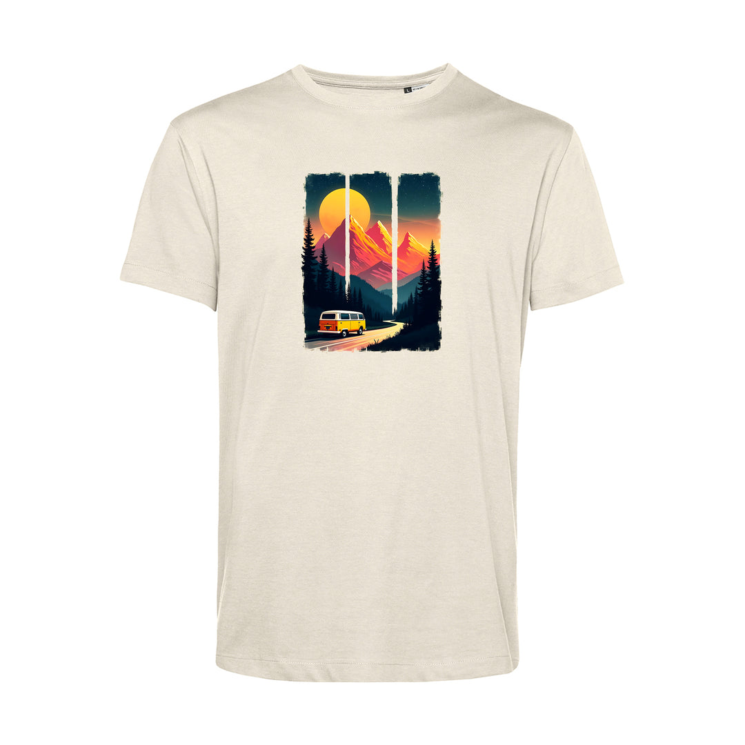 Herren T-Shirt - Berg-Urlaub bei Sonnenuntergang