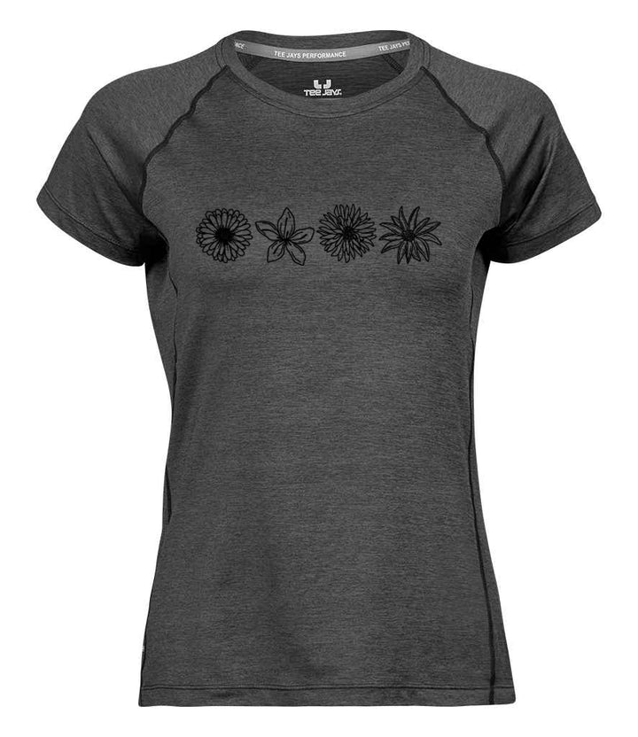 CoolDry Performance Damen Shirt - Bergblumen