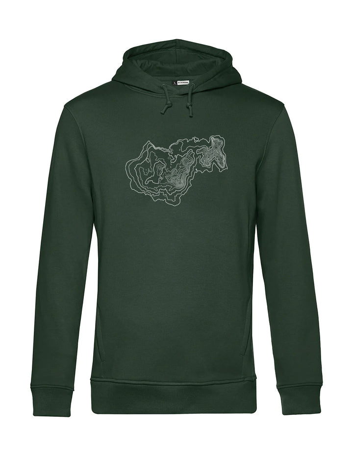 Herren Hoodie - Bergtopografie