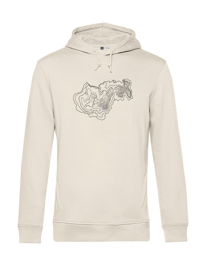 Herren Hoodie - Bergtopografie