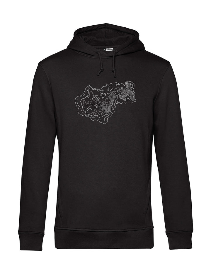 Herren Hoodie - Bergtopografie