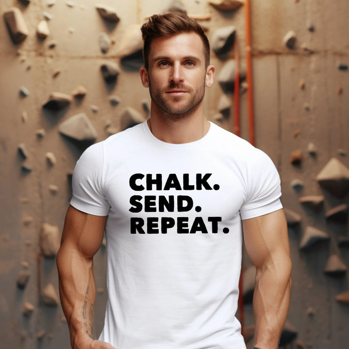 Herren T-Shirt - Chalk Send Repeat