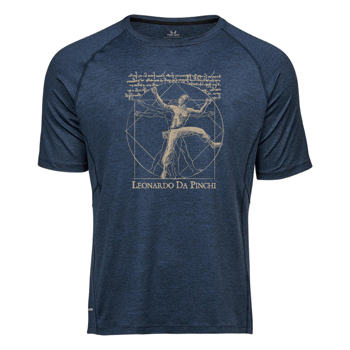CoolDry Performance Herren Shirt - Leonardo Da Pinchi Vitruvian Climber