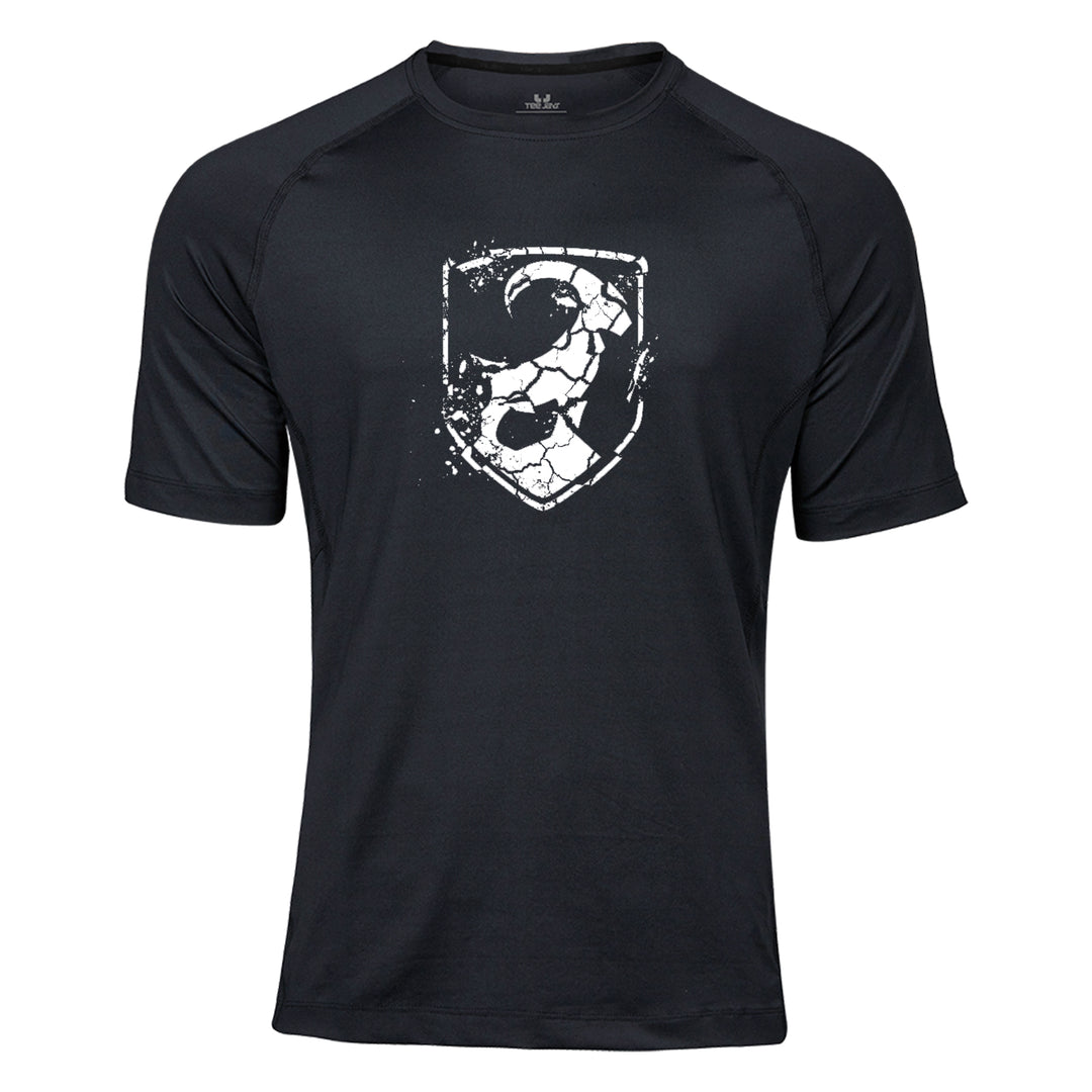 CoolDry Performance Herren Shirt - Steinbock Wappen Grunge