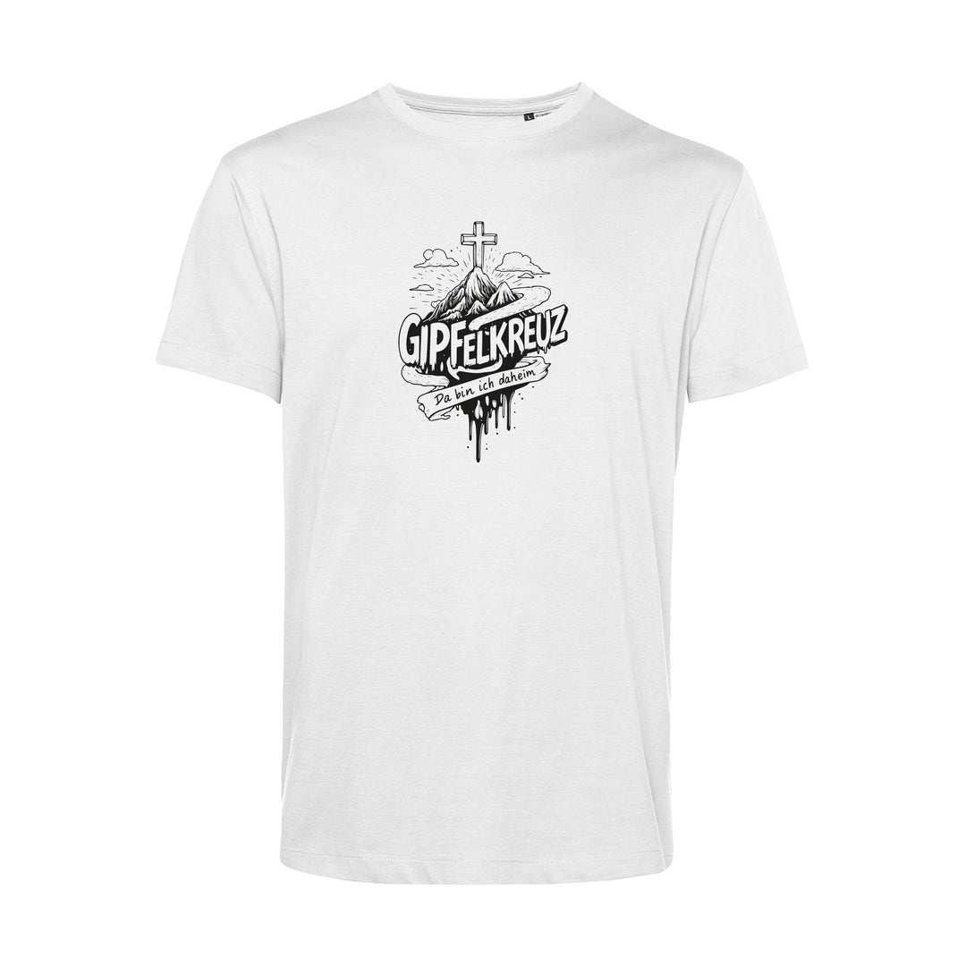 Herren T-Shirt - Gipfelkreuz - Hier bin ich daheim