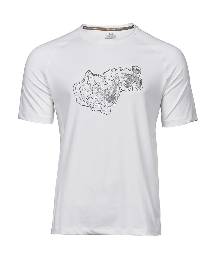 CoolDry Performance Herren Shirt - Berg Topografie