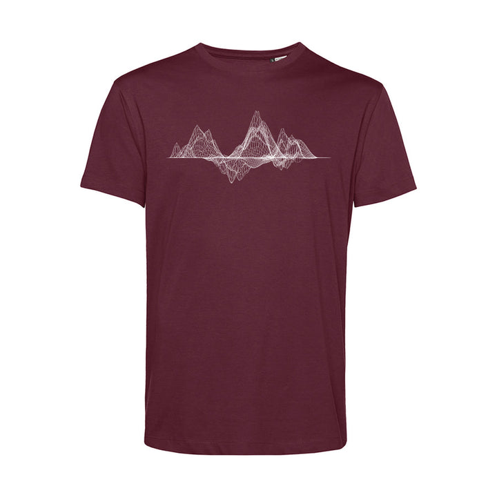 Herren T-Shirt - Mountain Wireframe