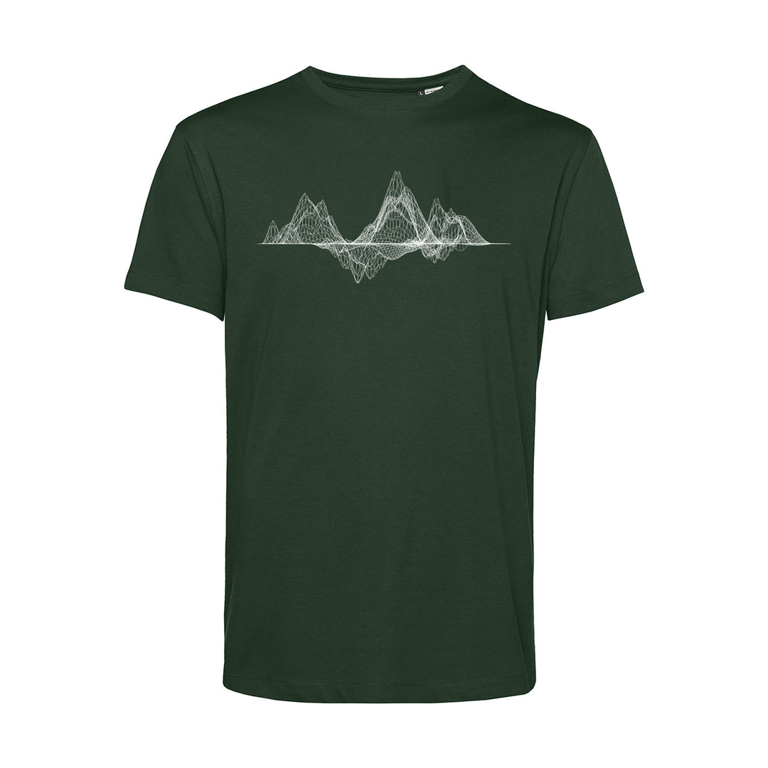 Herren T-Shirt - Mountain Wireframe