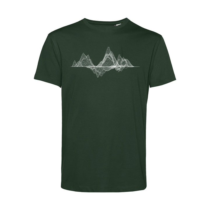 Herren T-Shirt - Mountain Wireframe