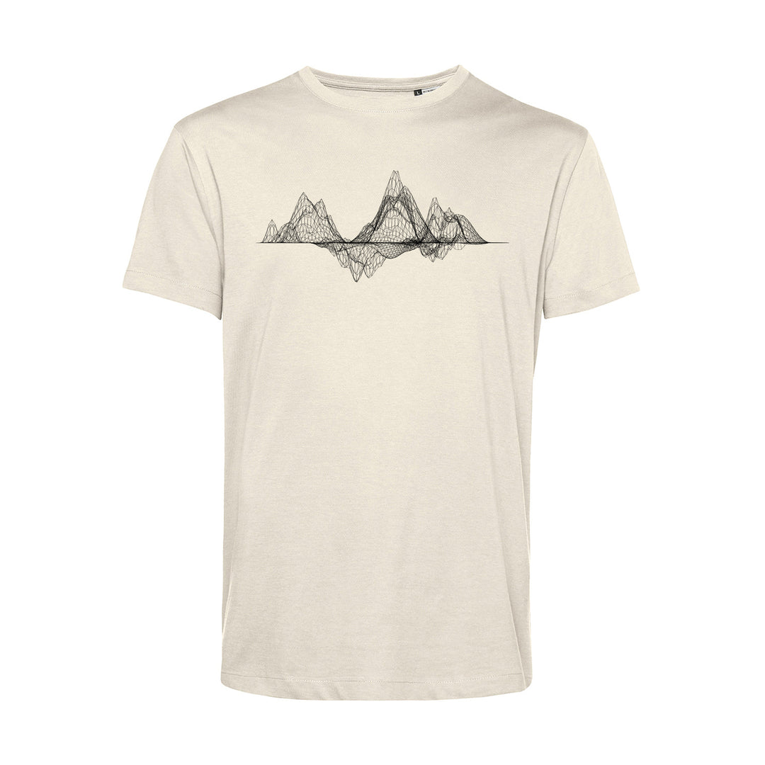 Herren T-Shirt - Mountain Wireframe