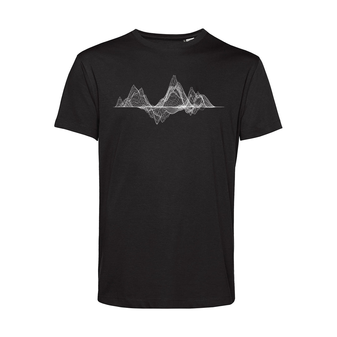 Herren T-Shirt - Mountain Wireframe