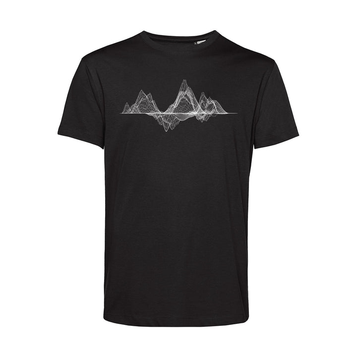Herren T-Shirt - Mountain Wireframe
