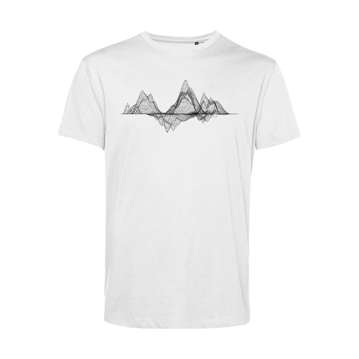 Herren T-Shirt - Mountain Wireframe