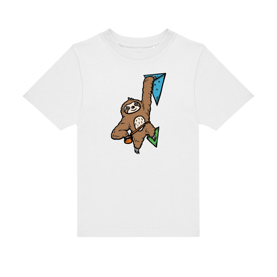Kinder T-Shirt - Boulderndes Faultier