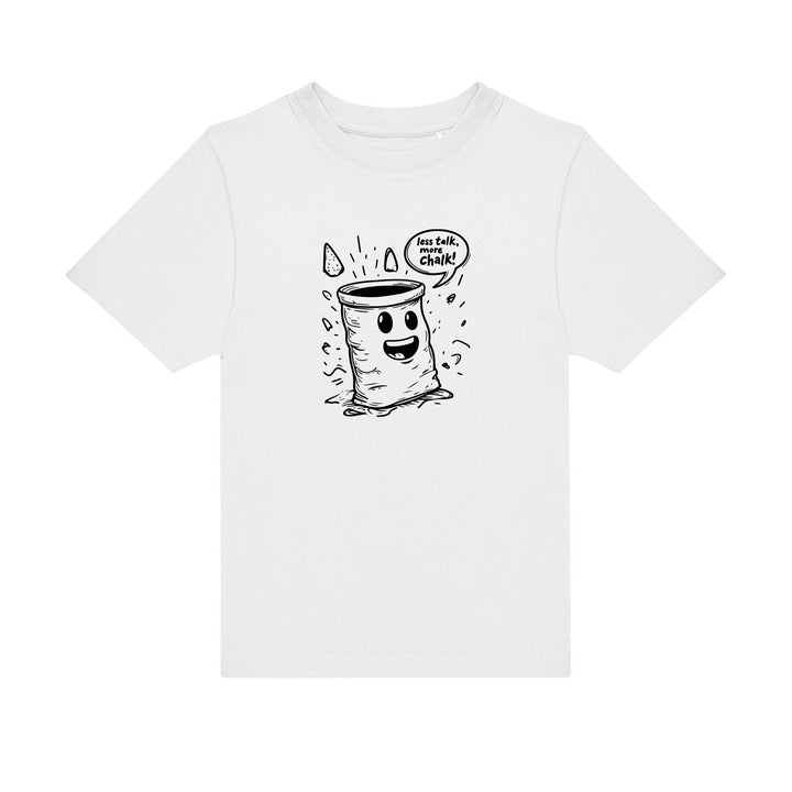 Kinder T-Shirt - Less Talk More Chalk Chalkbag