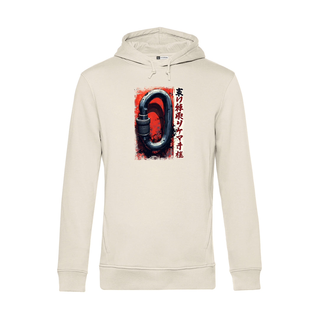 Herren Hoodie - Kletterkarabiner Manga Style