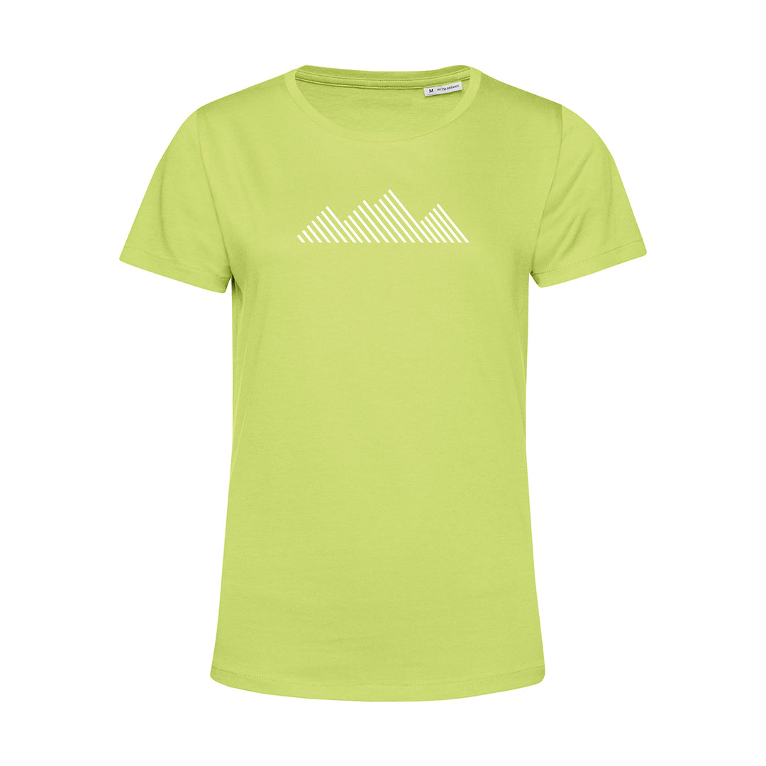 Damen T-Shirt - Minimalistische Strich Berge