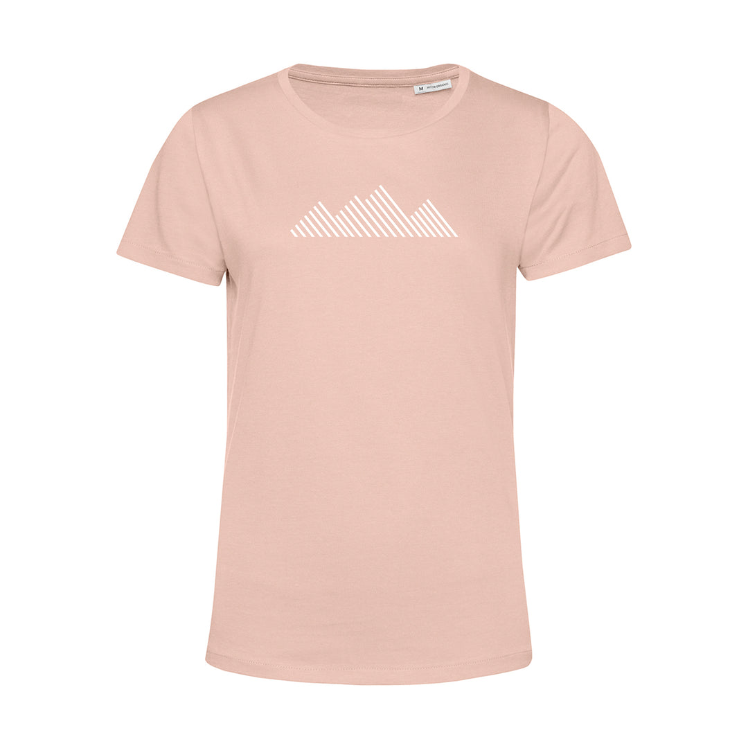 Damen T-Shirt - Minimalistische Strich Berge