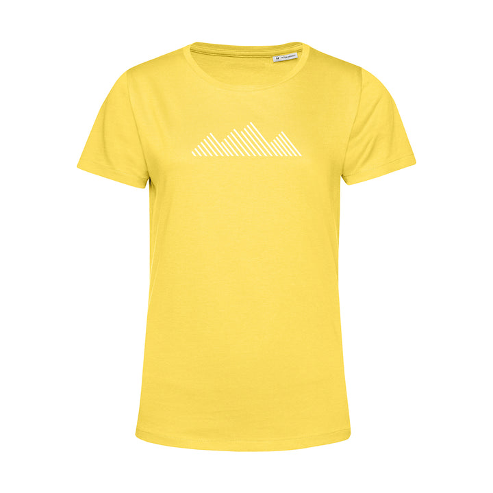 Damen T-Shirt - Minimalistische Strich Berge