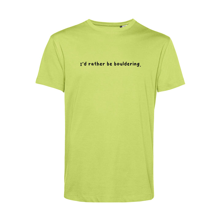 Herren T-Shirt - I'd Rather Be Bouldering