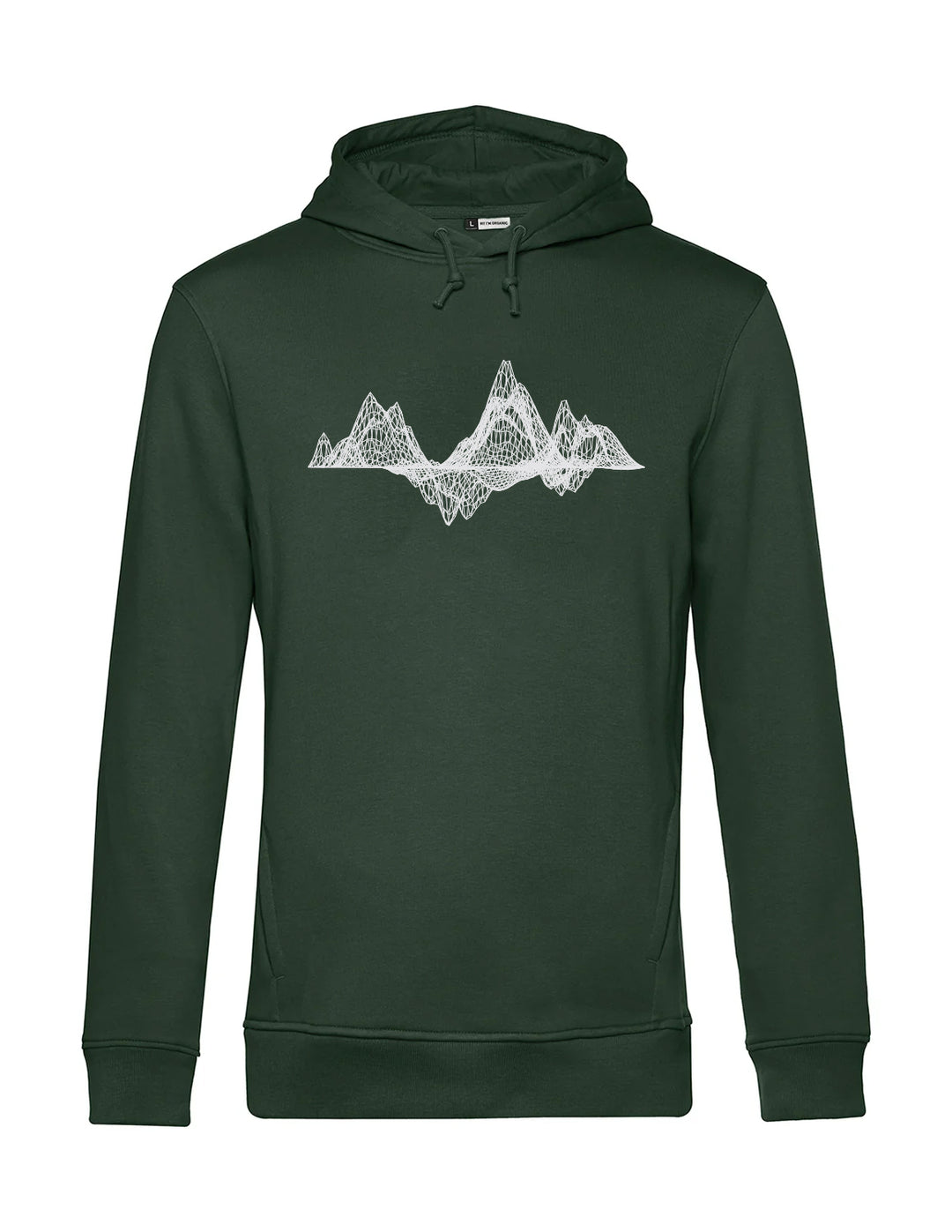 Herren Hoodie - Mountain Wireframe