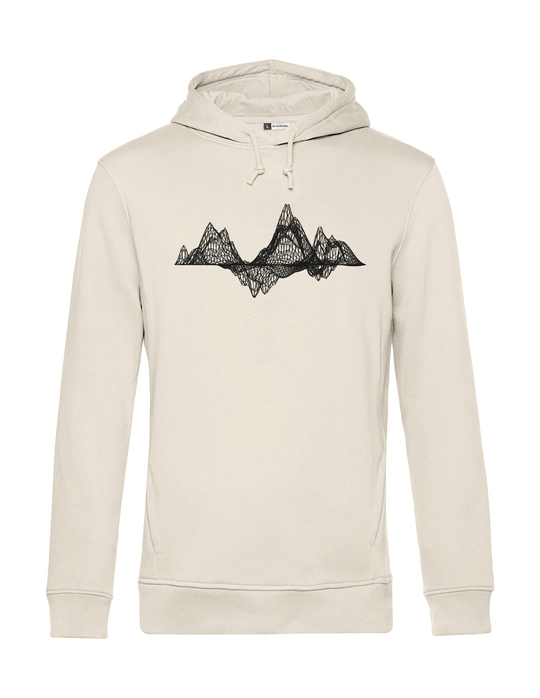 Herren Hoodie - Mountain Wireframe