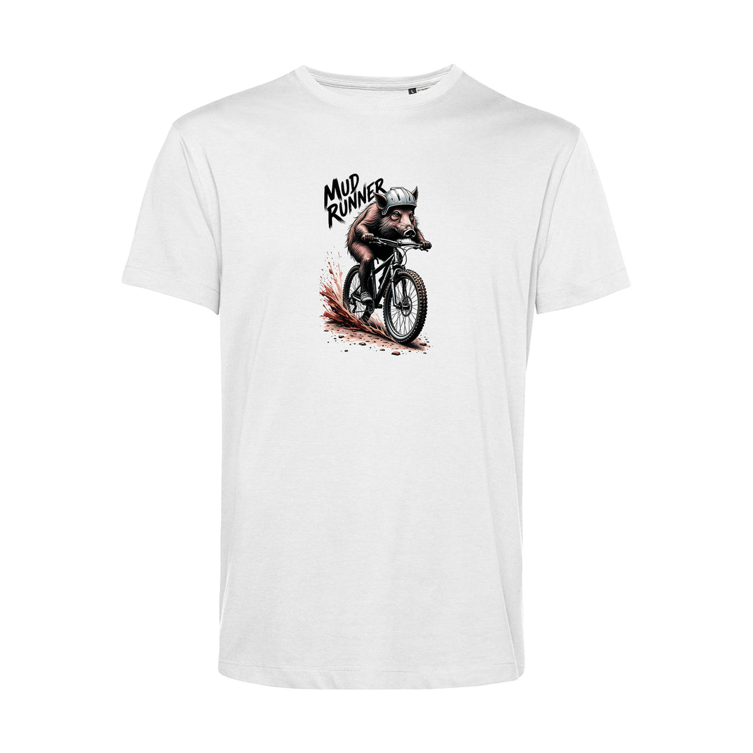 t shirt für mountainbiker Light Basic Herren T-Shirt - Mountainbike, MTB Downhill, BMX Rad - Mud Runner