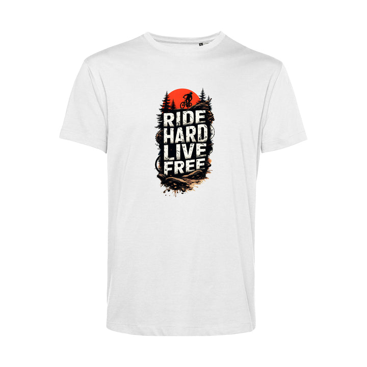 Herren T-Shirt - Ride Hard Live Free