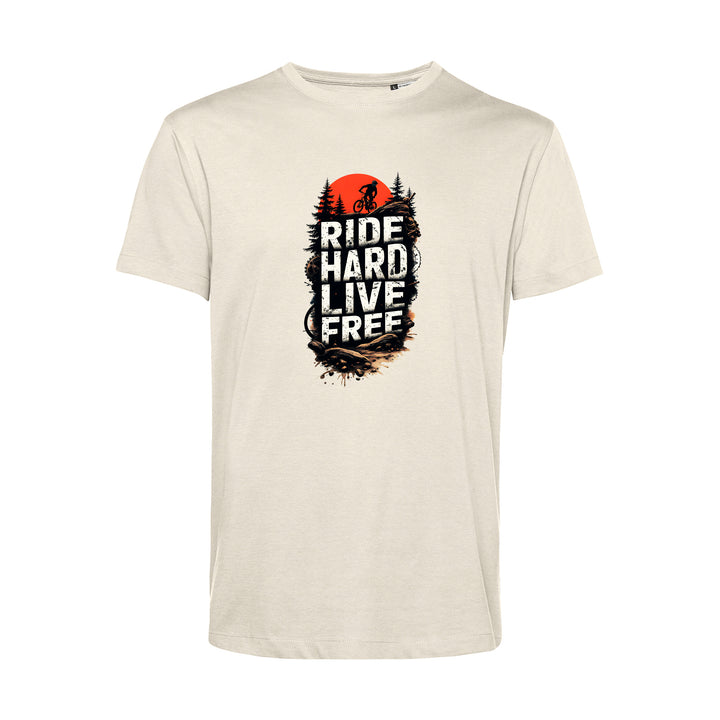 Herren T-Shirt - Ride Hard Live Free