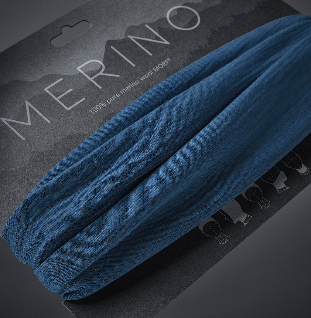 Merino Multifunktionstuch Schlauchtuch - 100% Merinowolle - KLETTERHELDEN-Logo