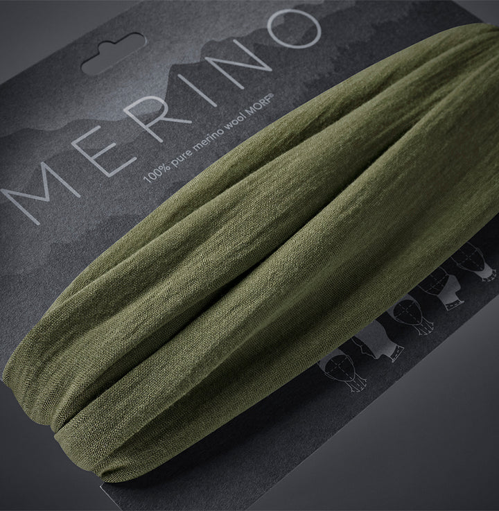Merino Multifunktionstuch Schlauchtuch - 100% Merinowolle - KLETTERHELDEN-Logo